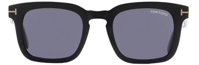 Pre-owned Tom Ford Square Sunglasses Tf751n Dax 01a Black 50mm Ft0751 In Gray