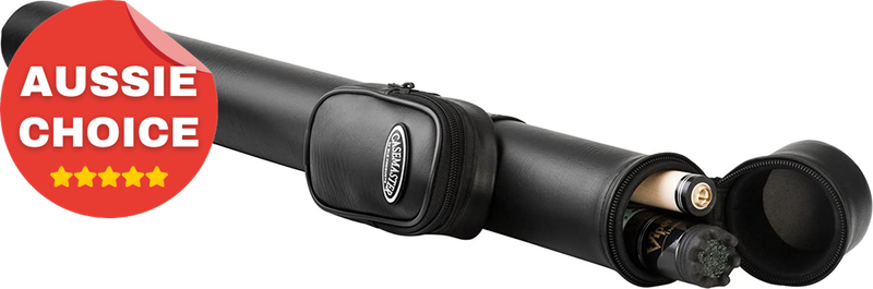 Q-Vault Classic Hard Case for Pool Cues Racks Futons Durable Design Black