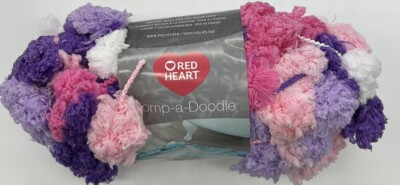Red Heart Pomp-a Doodle Yarn ''Cotton Candy'' 1 Skein #1439