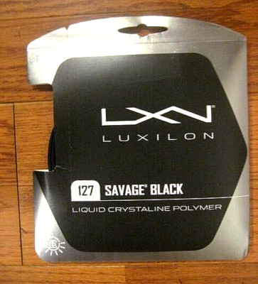 Luxilon Savage Black 127 (16 Guage) Tennis String - Brand New