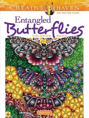 Entangled Butterflies Coloring Book, Paperback by Porter, Angela (ILT), Brand...