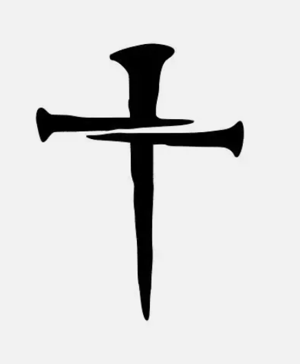 Cross Nails Vinyl Die Cut Decal Sticker - Jesus Christ Christian Religious God