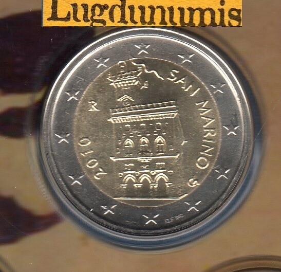 Saint Marin 2010 2 Euro Bu Fdc 48000 Exemplaires Provenant Du Bu Rare