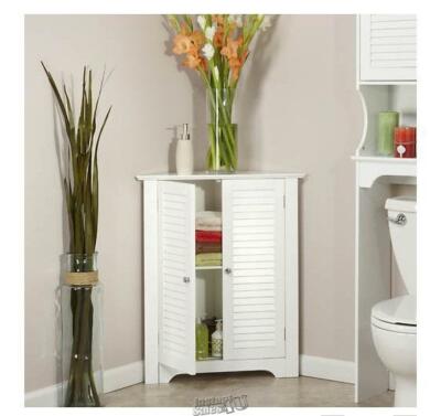 Ellsworth 3-Shelf Corner Cabinet White