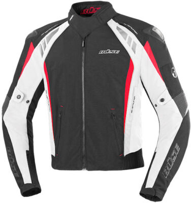 BÜSE B.Racing Pro Textiljacke, Schwarz-Weiss, L / 52