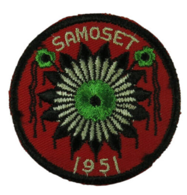 1951 Cut Edge Camp Patch Samoset Council Wisconsin Tom Kita Chara Lodge 96