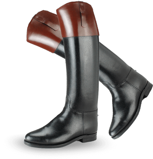 Pre-owned Handmade Custom Made Tall Riding Boots Made To Measure Equestrian Riding Boots Hunt Boots In Black