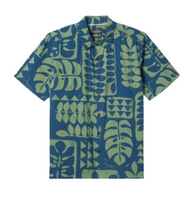 Quiksilver Waterman Turtle Island Hawaii Hemd Größe L