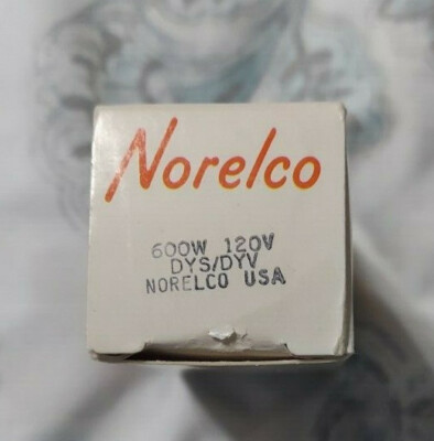 Norelco Projector Lamp DYS/DYV 600W 120V New Old Stock