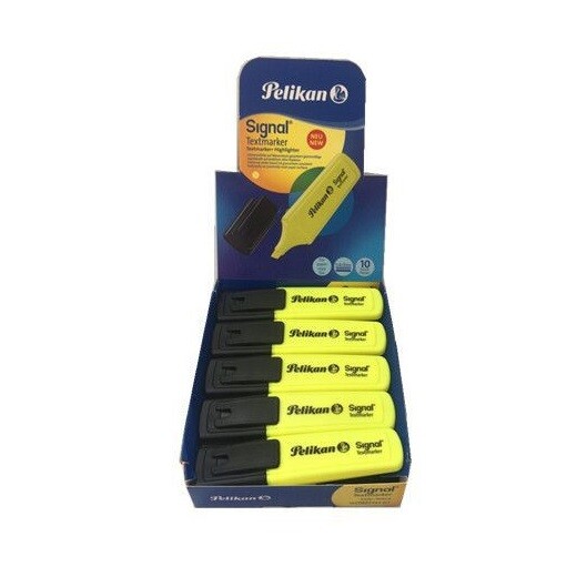 Confezione 10 Pennarelli Evidenziatori Colore Giallo Pelikan dfh
