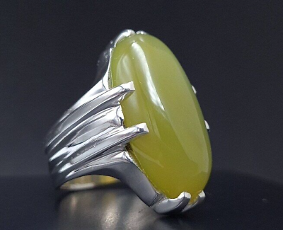 Yellow green aqeeq ring Imran khan ring design prime minister