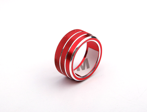 Aluminum Audio knob A//C Climate Control Knob Ring Covers For Toyota Camry 18-19