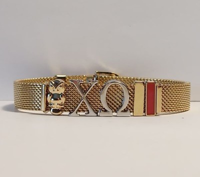 KEEP Collective Greek Letters Chi Omega Sorority Owl Bracelet Band