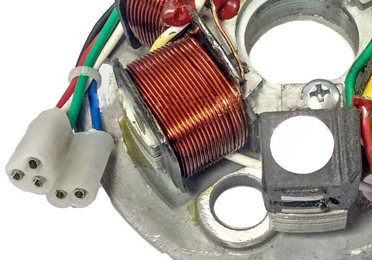 Vespa Stator Coil Plate Assembly Kick Start Type PX125 150 LML Models  