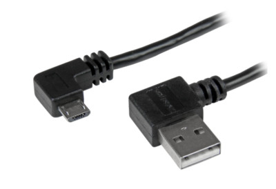 StarTech Micro-USB Cable with Right-Angled Connector M/M 6 Feet Micro USB to USB
