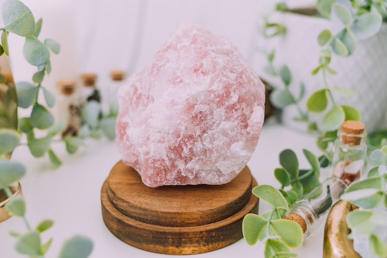 JUMBO Rose Quartz Natural Raw Crystals - Choose Size Huge Chunks (Love Stone)