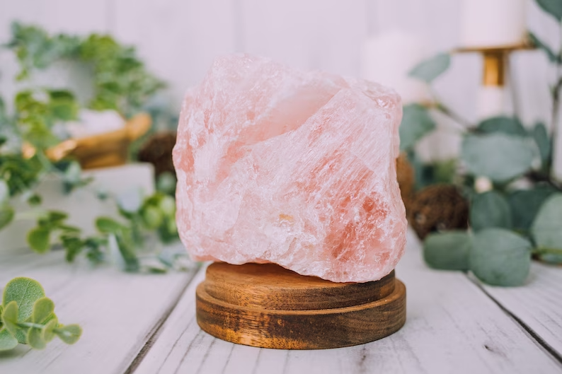 JUMBO Rose Quartz Natural Raw Crystals - Choose Size Huge Chunks (Love Stone)