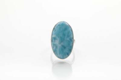 Larimar Gemstone 925 Sterling Silver Black Friday Ring Jewelry All Size DK-236