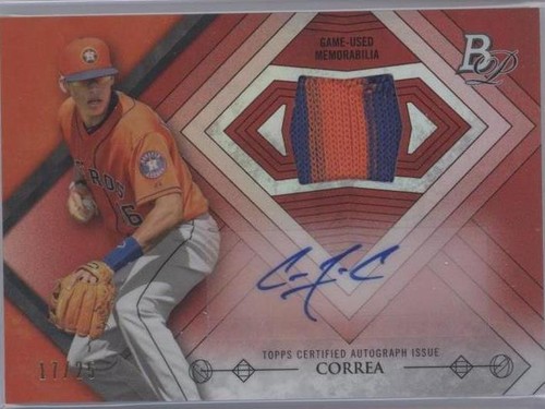 その他 CARLOS CORREA bowman refractor auto Carlos Correa 2013 Bowman #BCP-CC Chrome Prospect Auto Price