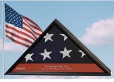 American FLAG Display Case for 5' x 9.5' American Veteran Burial Flag Case