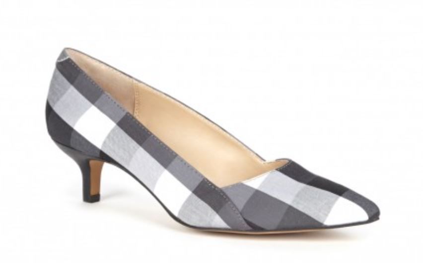 Women's Casual Check Heels