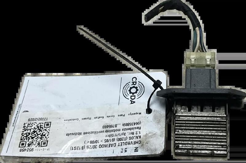 96435889 RESISTENZA MOTORINO VENTILAZIONE ABITACOLO CHEVROLET DAEWOO KALOS 1.2
