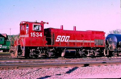 ORIGINAL KODACHROME SLIDE SOO LINE MP-15AC #1534 PIGS EYE YARD JULY 19, 1993