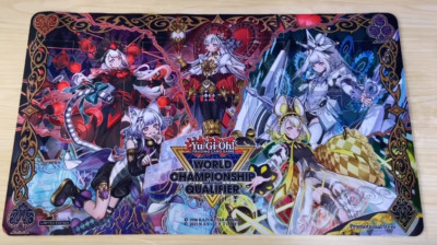 YuGiOh M LICE Q HEARTS OF CRYPTER RED RANSOM Playmat TCG CCG Pad Card Game Mat