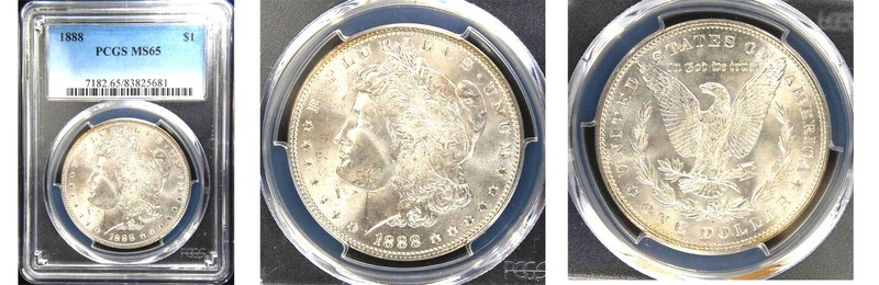 1888 $1 MS65 PCGS-MORGAN DOLLAR
