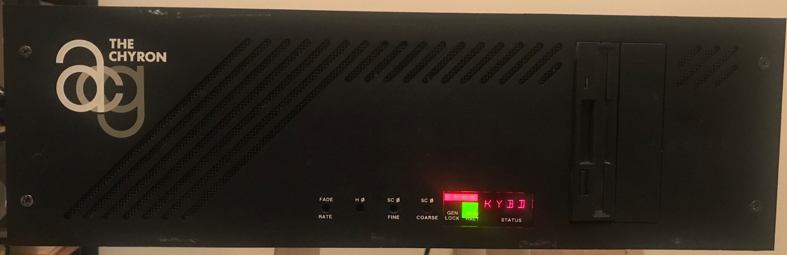 THE CHYRON ACG NTSC CHARACTER GENERATOR