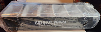 Absolute Vodka Cocktails Perfected 6 Compartment Garnish Covered Tray Bar Equip
