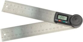 Powerfix Digital Angle Finder 2 x 200mm Stainless Steel LCD