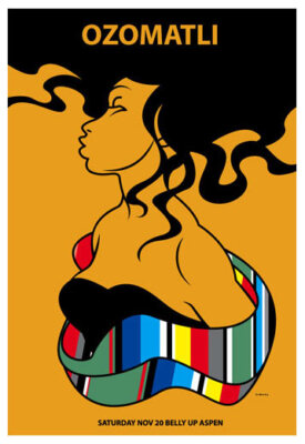 Scrojo Ozomatli Belly Up Aspen 2010 Poster Ozomatli_1011