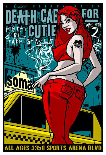 Scrojo Death Cab for Cutie Pretty Girls Make Graves SOMA 04 Poster DeathCab_0411