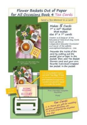 Flower Baskets Out Of Paper For All Occasions Book 4 Tea Cards: Flower Bask...