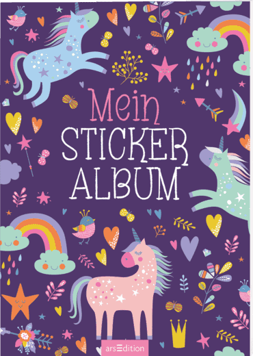 Mein Stickeralbum - Einhörner aufbewahren tauschen spielen überall Geschenk 
