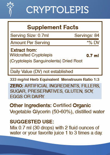 Secrets Of The Tribe Cryptolepis Tincture Alcohol-FREE