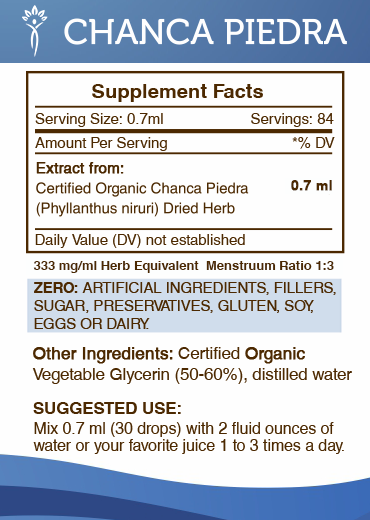 Secrets Of The Tribe Chanca Piedra Tincture Alcohol-FREE 