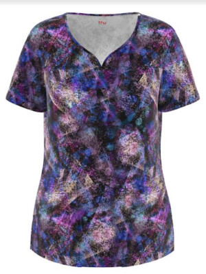 Beverly Hills Uniforms 4 Way Stretch 3 Pocket Scrub Top, Style 451 Col 132 XS-2X