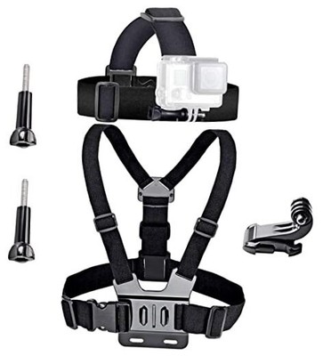  Action Camera Accessories Head Strap Mount Chest Harness Compatible with 