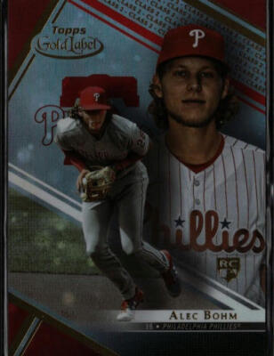 2021 Topps Gold Label Red #87 Alec Bohm /50 | eBay