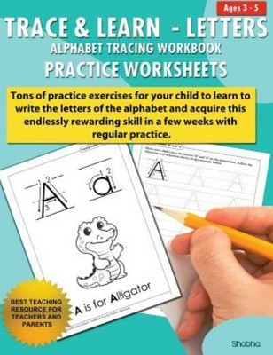 Trace & Learn Letters Alphabet Tracing Workbook Practice Worksheets: Daily ...