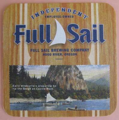 FULL SAIL BREWING COMPANY Beer STICKER Hood River, OREGON 2006 Early Windsurfers