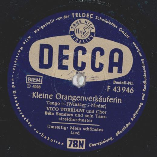 Vico Torriani - Mein schönstes Lied / Kleine Orangenverkäuferin
