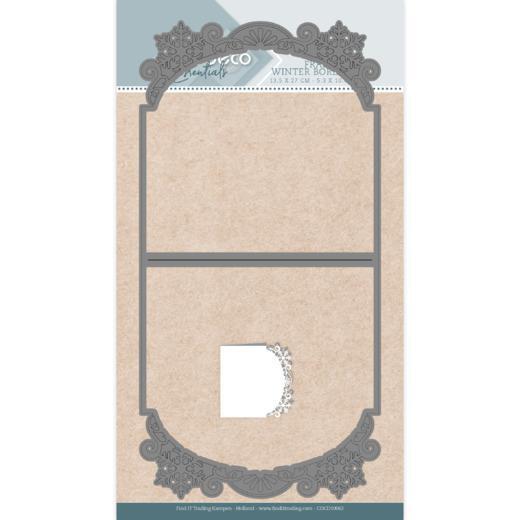 Card Deco - Stanzschablone - Karten - Winter Borde Quadrat