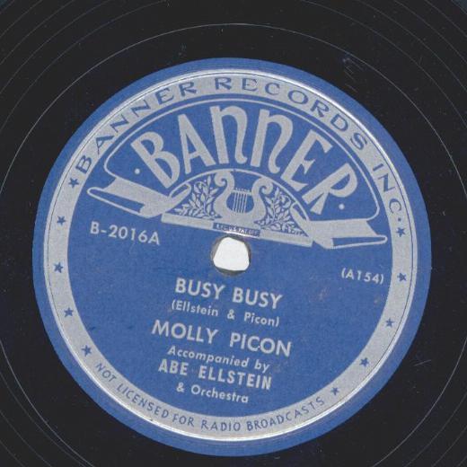 Molly Picon - Busy BUsy / Believe it or not