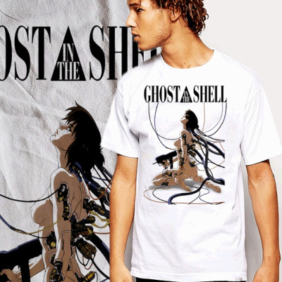 Cyber Punk t-shirt Rebel Ghost Assassin science fiction Cyborg anime tee