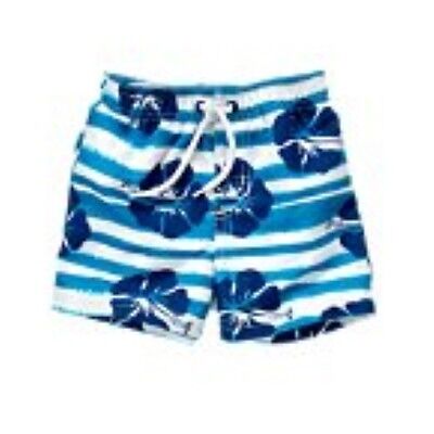NWT Gymboree Полосатые синие шорты для плавания с гибискусом, шорты для плавания для мальчиков, 5 лет