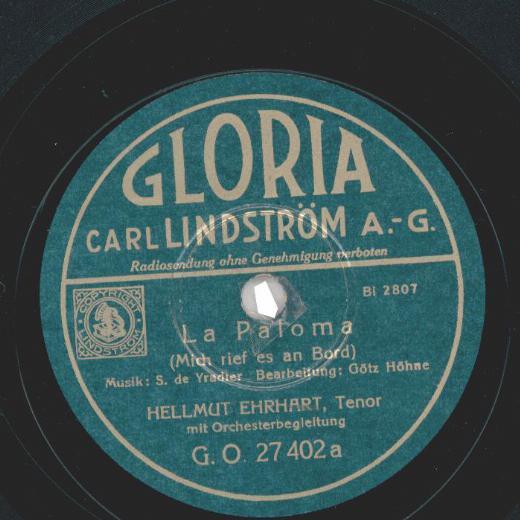 Hellmut Ehrhart - La Palomam / Meine Sonne