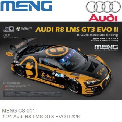 1/24 MENG #CS011 Audi R8 LMS GT3 EVO II B-Quik Absolute Racing